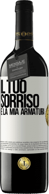 39,95 € Spedizione Gratuita | Vino rosso Edizione RED MBE Riserva Il tuo sorriso è la mia armatura Etichetta Bianca. Etichetta personalizzabile Riserva 12 Mesi Raccogliere 2015 Tempranillo