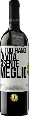 39,95 € Spedizione Gratuita | Vino rosso Edizione RED MBE Riserva Al tuo fianco la vita si sente meglio Etichetta Bianca. Etichetta personalizzabile Riserva 12 Mesi Raccogliere 2016 Tempranillo