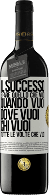 39,95 € Spedizione Gratuita | Vino rosso Edizione RED MBE Riserva Il successo è fare quello che vuoi, quando vuoi, dove vuoi, chi vuoi, tutte le volte che vuoi Etichetta Bianca. Etichetta personalizzabile Riserva 12 Mesi Raccogliere 2015 Tempranillo