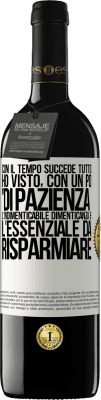 39,95 € Spedizione Gratuita | Vino rosso Edizione RED MBE Riserva Con il tempo succede tutto. Ho visto, con un po 'di pazienza, l'indimenticabile dimenticanza e l'essenziale da risparmiare Etichetta Bianca. Etichetta personalizzabile Riserva 12 Mesi Raccogliere 2016 Tempranillo