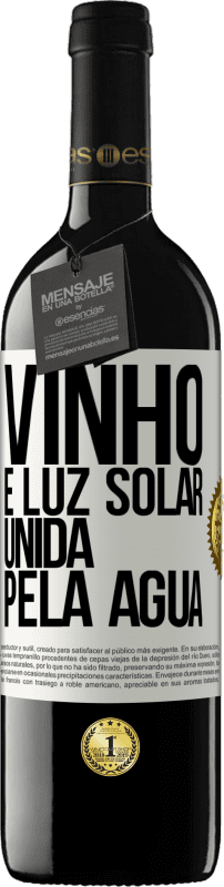 39,95 € Envio grátis | Vinho tinto Edição RED MBE Reserva Vinho é luz solar, unida pela água Etiqueta Branca. Etiqueta personalizável Reserva 12 Meses Colheita 2015 Tempranillo