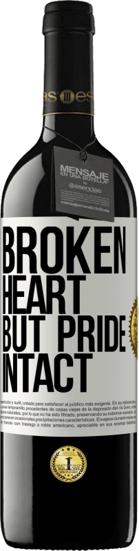 39,95 € Free Shipping | Red Wine RED Edition MBE Reserve The broken heart But pride intact White Label. Customizable label Reserve 12 Months Harvest 2014 Tempranillo