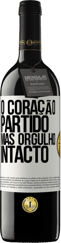 39,95 € Envio grátis | Vinho tinto Edição RED MBE Reserva O coração partido Mas orgulho intacto Etiqueta Branca. Etiqueta personalizável Reserva 12 Meses Colheita 2015 Tempranillo