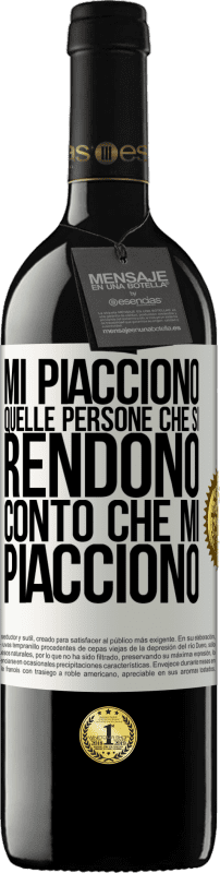 39,95 € Spedizione Gratuita | Vino rosso Edizione RED MBE Riserva Mi piacciono quelle persone che si rendono conto che mi piacciono Etichetta Bianca. Etichetta personalizzabile Riserva 12 Mesi Raccogliere 2015 Tempranillo