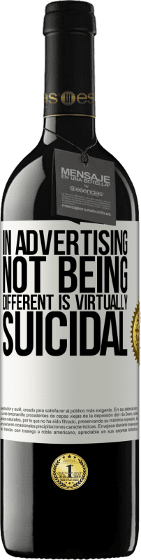 39,95 € Free Shipping | Red Wine RED Edition MBE Reserve In advertising, not being different is virtually suicidal White Label. Customizable label Reserve 12 Months Harvest 2015 Tempranillo