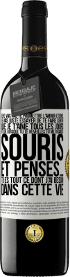 39,95 € Envoi gratuit | Vin rouge Édition RED MBE Réserve Je ne vais pas te promettre l'amour éternel, je vais juste essayer de te faire sentir que je t'aime tous les jours et que lorsqu Étiquette Blanche. Étiquette personnalisable Réserve 12 Mois Récolte 2015 Tempranillo