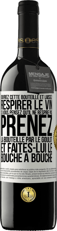 39,95 € Envoi gratuit | Vin rouge Édition RED MBE Réserve Ouvrez cette bouteille et laissez respirer le vin. Si vous pensez qu'il ne respire pas prenez la bouteille par le goulot et fait Étiquette Blanche. Étiquette personnalisable Réserve 12 Mois Récolte 2015 Tempranillo