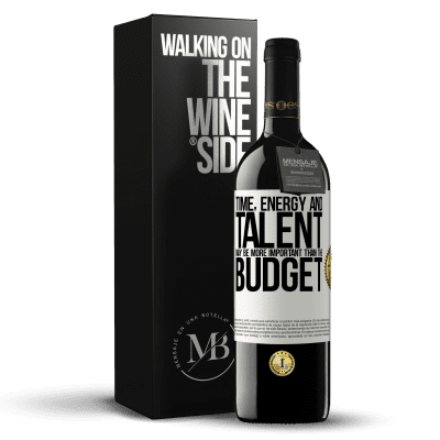 «Time, energy and talent may be more important than the budget» RED Edition MBE Reserve