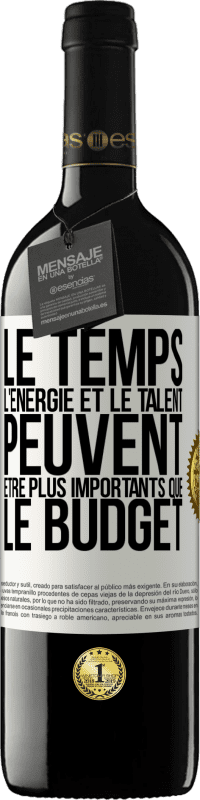 39,95 € Envoi gratuit | Vin rouge Édition RED MBE Réserve Le temps, l'énergie et le talent peuvent être plus importants que le budget Étiquette Blanche. Étiquette personnalisable Réserve 12 Mois Récolte 2015 Tempranillo