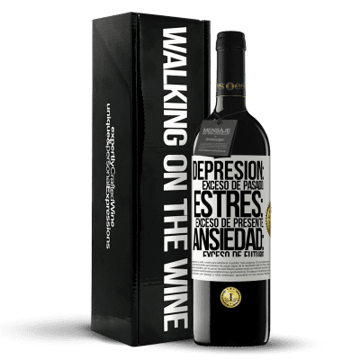 «Depresión: exceso de pasado. Estrés: exceso de presente. Ansiedad: exceso de futuro» Edición RED MBE Reserva