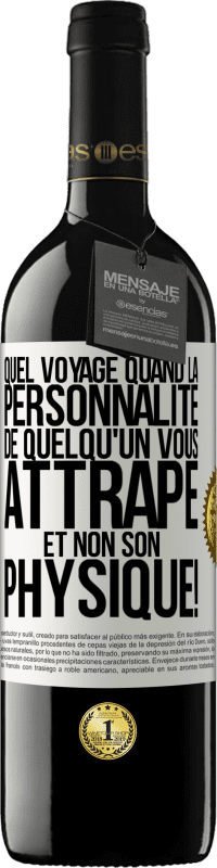 39,95 € Envoi gratuit | Vin rouge Édition RED MBE Réserve Quel voyage quand la personnalité de quelqu'un vous attrape et non son physique! Étiquette Blanche. Étiquette personnalisable Réserve 12 Mois Récolte 2015 Tempranillo