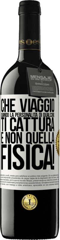 39,95 € Spedizione Gratuita | Vino rosso Edizione RED MBE Riserva che viaggio quando la personalità di qualcuno ti cattura e non quella fisica! Etichetta Bianca. Etichetta personalizzabile Riserva 12 Mesi Raccogliere 2015 Tempranillo