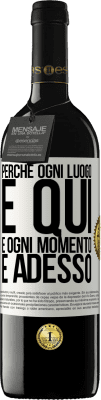 39,95 € Spedizione Gratuita | Vino rosso Edizione RED MBE Riserva Perché ogni luogo è qui e ogni momento è adesso Etichetta Bianca. Etichetta personalizzabile Riserva 12 Mesi Raccogliere 2014 Tempranillo