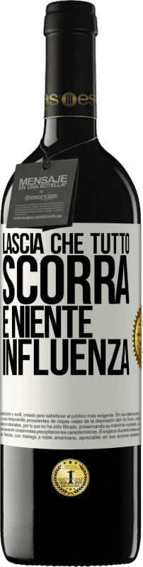 39,95 € Spedizione Gratuita | Vino rosso Edizione RED MBE Riserva Lascia che tutto scorra e niente influenza Etichetta Bianca. Etichetta personalizzabile Riserva 12 Mesi Raccogliere 2015 Tempranillo