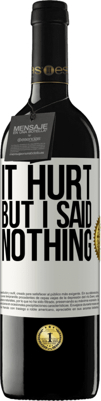 39,95 € 送料無料 | 赤ワイン REDエディション MBE 予約する 痛いけど、何も言わなかった ホワイトラベル. カスタマイズ可能なラベル 予約する 12 月 収穫 2016 Tempranillo