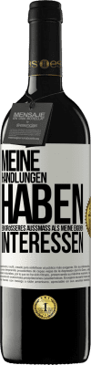 39,95 € Kostenloser Versand | Rotwein RED Ausgabe MBE Reserve Meine Handlungen haben ein größeres Außmaß als meine eigenen Interessen Weißes Etikett. Anpassbares Etikett Reserve 12 Monate Ernte 2014 Tempranillo