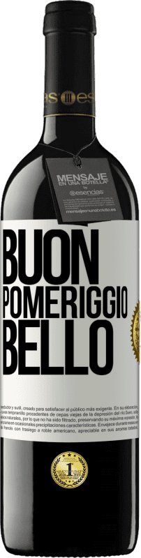 39,95 € Spedizione Gratuita | Vino rosso Edizione RED MBE Riserva Buon pomeriggio, bello Etichetta Bianca. Etichetta personalizzabile Riserva 12 Mesi Raccogliere 2015 Tempranillo