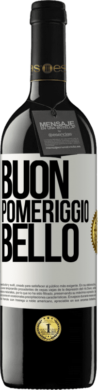 39,95 € Spedizione Gratuita | Vino rosso Edizione RED MBE Riserva Buon pomeriggio, bello Etichetta Bianca. Etichetta personalizzabile Riserva 12 Mesi Raccogliere 2016 Tempranillo