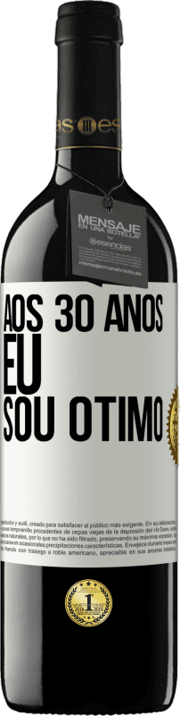 39,95 € Envio grátis | Vinho tinto Edição RED MBE Reserva Aos 30 anos, eu sou ótimo Etiqueta Branca. Etiqueta personalizável Reserva 12 Meses Colheita 2015 Tempranillo