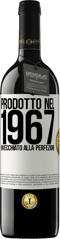 39,95 € Spedizione Gratuita | Vino rosso Edizione RED MBE Riserva Prodotto nel 1967. Invecchiato alla perfezione Etichetta Bianca. Etichetta personalizzabile Riserva 12 Mesi Raccogliere 2014 Tempranillo