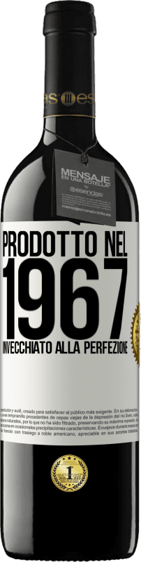 39,95 € Spedizione Gratuita | Vino rosso Edizione RED MBE Riserva Prodotto nel 1967. Invecchiato alla perfezione Etichetta Bianca. Etichetta personalizzabile Riserva 12 Mesi Raccogliere 2015 Tempranillo