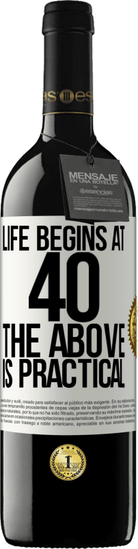 39,95 € 免费送货 | 红酒 RED版 MBE 预订 生命始于40岁。以上是可行的 白标. 可自定义的标签 预订 12 个月 收成 2016 Tempranillo