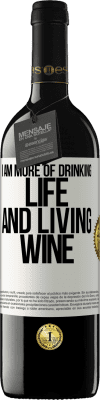 39,95 € Free Shipping | Red Wine RED Edition MBE Reserve I am more of drinking life and living wine White Label. Customizable label Reserve 12 Months Harvest 2014 Tempranillo