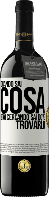 39,95 € Spedizione Gratuita | Vino rosso Edizione RED MBE Riserva Quando sai cosa stai cercando, sai dove trovarlo Etichetta Bianca. Etichetta personalizzabile Riserva 12 Mesi Raccogliere 2014 Tempranillo