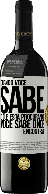 39,95 € Envio grátis | Vinho tinto Edição RED MBE Reserva Quando você sabe o que está procurando, você sabe onde encontrar Etiqueta Branca. Etiqueta personalizável Reserva 12 Meses Colheita 2014 Tempranillo