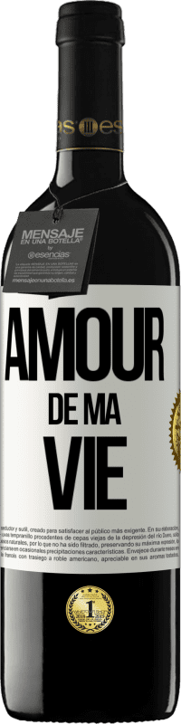 39,95 € Envoi gratuit | Vin rouge Édition RED MBE Réserve Amour de ma vie Étiquette Blanche. Étiquette personnalisable Réserve 12 Mois Récolte 2015 Tempranillo