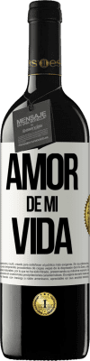 39,95 € Envío gratis | Vino Tinto Edición RED MBE Reserva Amor de mi vida Etiqueta Blanca. Etiqueta personalizable Reserva 12 Meses Cosecha 2014 Tempranillo