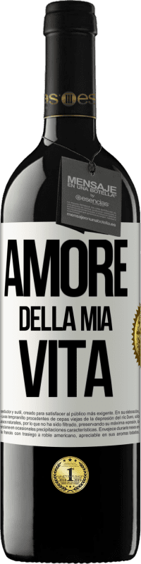 39,95 € Spedizione Gratuita | Vino rosso Edizione RED MBE Riserva Amore della mia vita Etichetta Bianca. Etichetta personalizzabile Riserva 12 Mesi Raccogliere 2016 Tempranillo