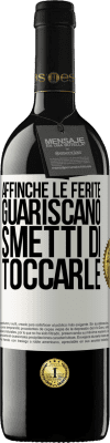 39,95 € Spedizione Gratuita | Vino rosso Edizione RED MBE Riserva Affinché le ferite guariscano, smetti di toccarle Etichetta Bianca. Etichetta personalizzabile Riserva 12 Mesi Raccogliere 2015 Tempranillo