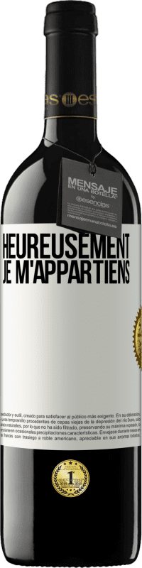 39,95 € Envoi gratuit | Vin rouge Édition RED MBE Réserve Heureusement, je m'appartiens Étiquette Blanche. Étiquette personnalisable Réserve 12 Mois Récolte 2016 Tempranillo