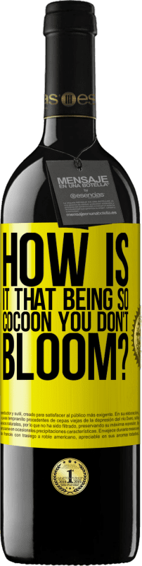 39,95 € 免费送货 | 红酒 RED版 MBE 预订 这么茧，你不开花怎么办？ 黄色标签. 可自定义的标签 预订 12 个月 收成 2016 Tempranillo