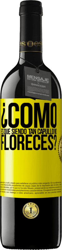 39,95 € Envío gratis | Vino Tinto Edición RED MBE Reserva ¿Cómo es que siendo tan capullo no floreces? Etiqueta Amarilla. Etiqueta personalizable Reserva 12 Meses Cosecha 2016 Tempranillo