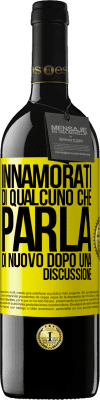 39,95 € Spedizione Gratuita | Vino rosso Edizione RED MBE Riserva Innamorati di qualcuno che parla di nuovo dopo una discussione Etichetta Gialla. Etichetta personalizzabile Riserva 12 Mesi Raccogliere 2015 Tempranillo