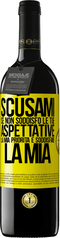 39,95 € Spedizione Gratuita | Vino rosso Edizione RED MBE Riserva Scusami se non soddisfo le tue aspettative. La mia priorità è soddisfare la mia Etichetta Gialla. Etichetta personalizzabile Riserva 12 Mesi Raccogliere 2015 Tempranillo