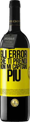 39,95 € Spedizione Gratuita | Vino rosso Edizione RED MBE Riserva Gli errori che ti prendo non mi capitano più Etichetta Gialla. Etichetta personalizzabile Riserva 12 Mesi Raccogliere 2014 Tempranillo