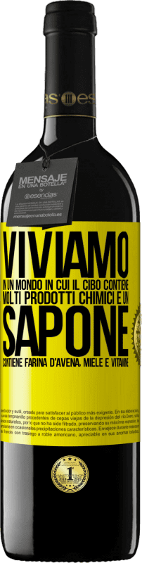 39,95 € Spedizione Gratuita | Vino rosso Edizione RED MBE Riserva Viviamo in un mondo in cui il cibo contiene molti prodotti chimici e un sapone contiene farina d'avena, miele e vitamine Etichetta Gialla. Etichetta personalizzabile Riserva 12 Mesi Raccogliere 2015 Tempranillo