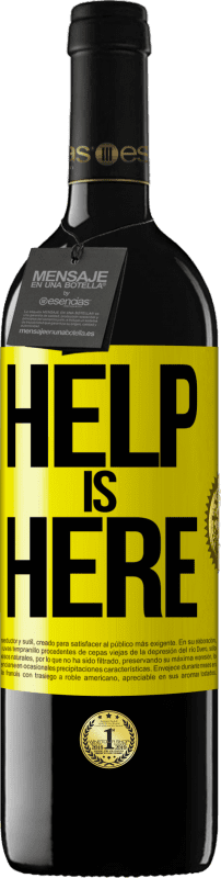 39,95 € 免费送货 | 红酒 RED版 MBE 预订 Help is Here 黄色标签. 可自定义的标签 预订 12 个月 收成 2014 Tempranillo