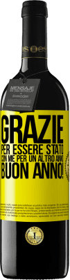39,95 € Spedizione Gratuita | Vino rosso Edizione RED MBE Riserva Grazie per essere stato con me per un altro anno. Buon anno! Etichetta Gialla. Etichetta personalizzabile Riserva 12 Mesi Raccogliere 2016 Tempranillo