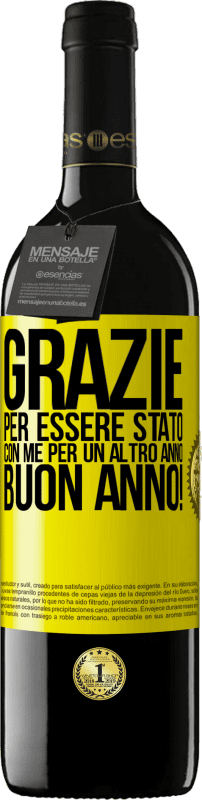 39,95 € Spedizione Gratuita | Vino rosso Edizione RED MBE Riserva Grazie per essere stato con me per un altro anno. Buon anno! Etichetta Gialla. Etichetta personalizzabile Riserva 12 Mesi Raccogliere 2016 Tempranillo