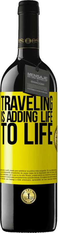 39,95 € 免费送货 | 红酒 RED版 MBE 预订 旅行为生活增添了活力 黄色标签. 可自定义的标签 预订 12 个月 收成 2014 Tempranillo