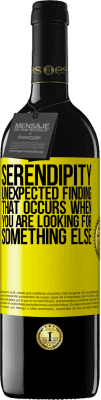 39,95 € Free Shipping | Red Wine RED Edition MBE Reserve Serendipity Unexpected finding that occurs when you are looking for something else Yellow Label. Customizable label Reserve 12 Months Harvest 2015 Tempranillo