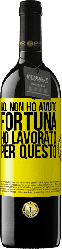 39,95 € Spedizione Gratuita | Vino rosso Edizione RED MBE Riserva No. Non ho avuto fortuna, ho lavorato per questo Etichetta Gialla. Etichetta personalizzabile Riserva 12 Mesi Raccogliere 2016 Tempranillo