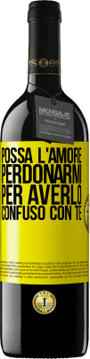 39,95 € Spedizione Gratuita | Vino rosso Edizione RED MBE Riserva Possa l'amore perdonarmi per averlo confuso con te Etichetta Gialla. Etichetta personalizzabile Riserva 12 Mesi Raccogliere 2016 Tempranillo