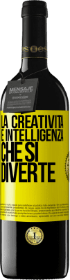 39,95 € Spedizione Gratuita | Vino rosso Edizione RED MBE Riserva La creatività è intelligenza che si diverte Etichetta Gialla. Etichetta personalizzabile Riserva 12 Mesi Raccogliere 2014 Tempranillo