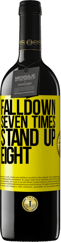 39,95 € Free Shipping | Red Wine RED Edition MBE Reserve Falldown seven times. Stand up eight Yellow Label. Customizable label Reserve 12 Months Harvest 2016 Tempranillo