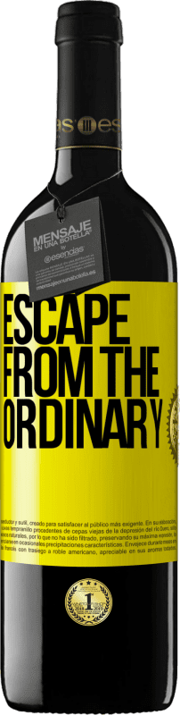 39,95 € Free Shipping | Red Wine RED Edition MBE Reserve Escape from the ordinary Yellow Label. Customizable label Reserve 12 Months Harvest 2014 Tempranillo
